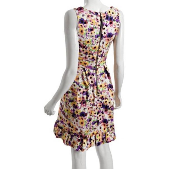 Taylor Cotton Fit & Flare Floral Dress NEW - Picture 2 of 2